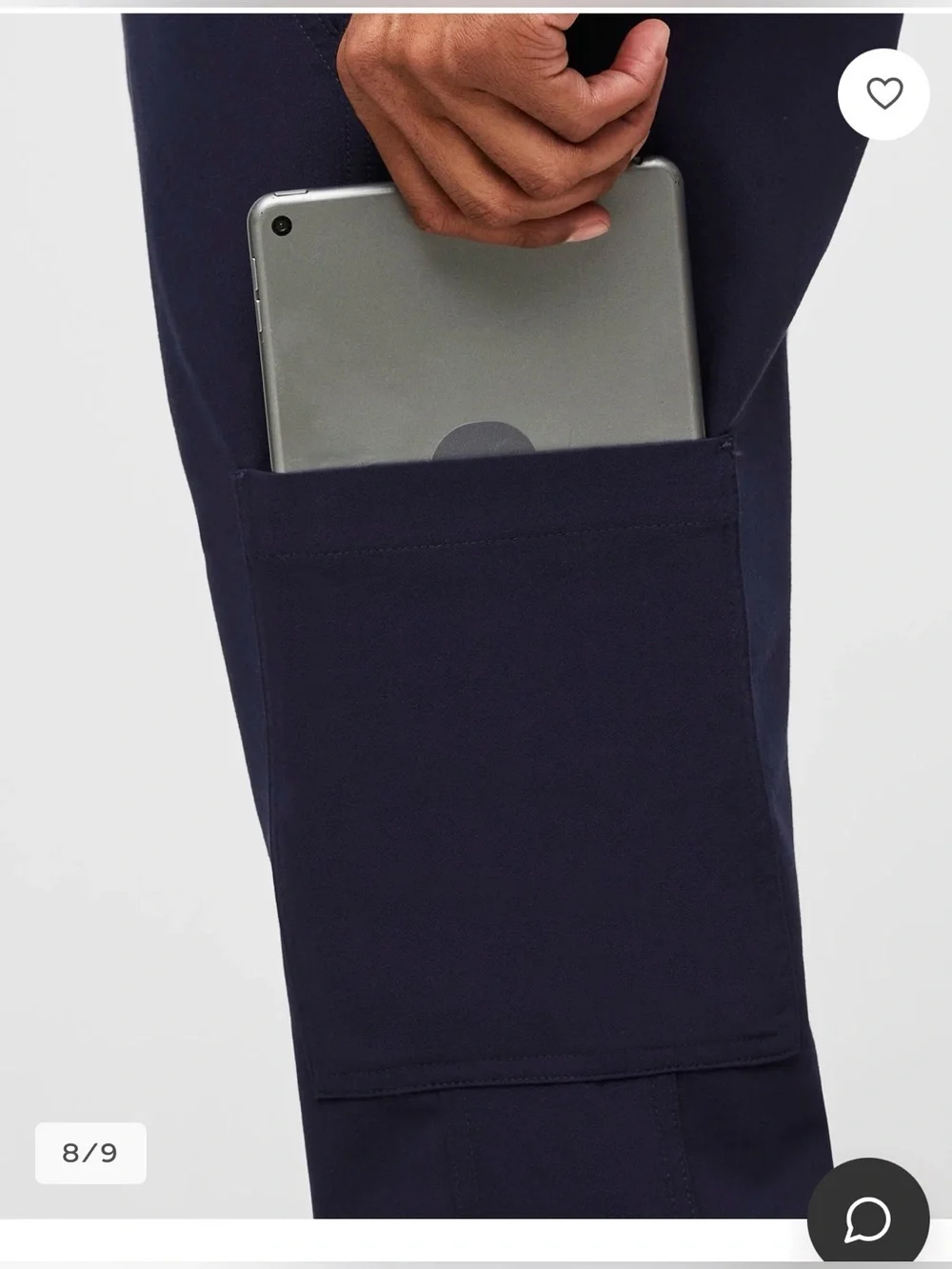 Figs Axim Men’s Straight-Leg Scrub Pants Navy , size Large Tall